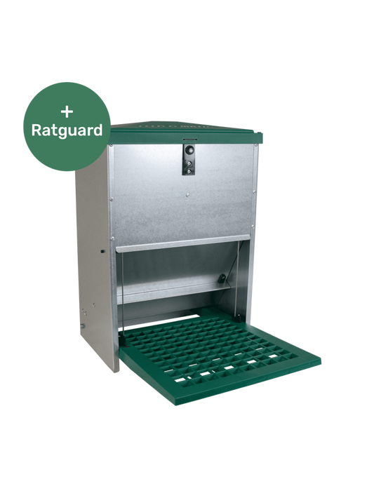 Mangeoire à pédale feedomatic 12 kg + protection anti rats